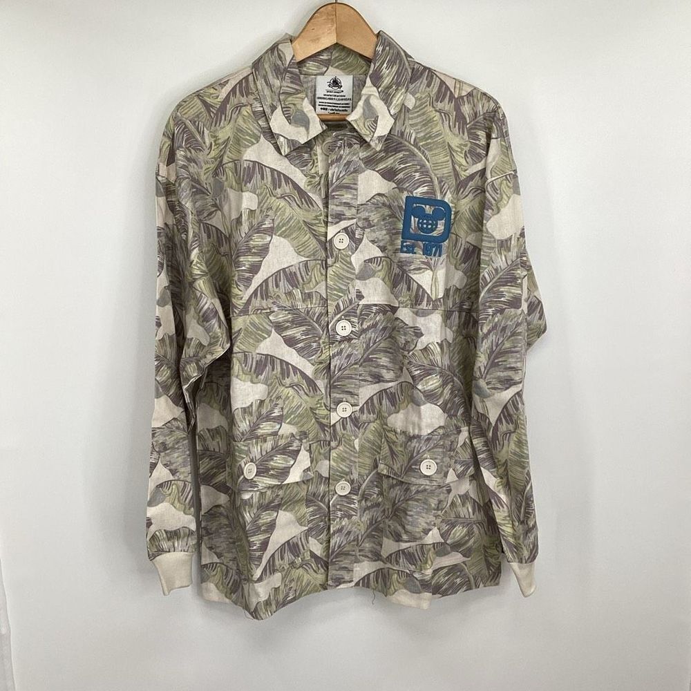 NWT Men's Disney Linen/Cotton Blend Spirit‎ Jersey-medium palm